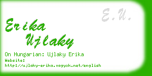 erika ujlaky business card